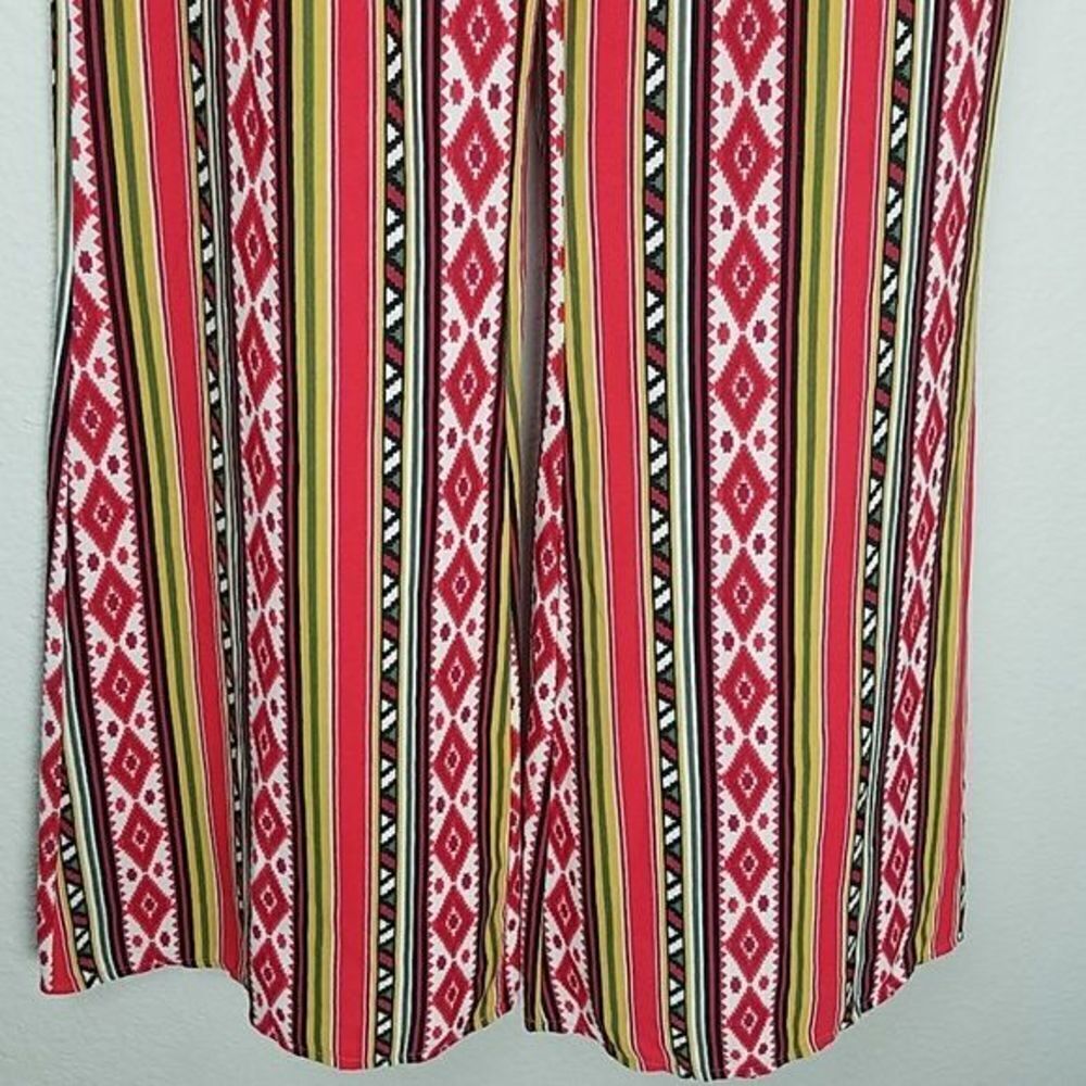 Stella Laguna Beach Boho Flare Sunset Orange Pants Y2K Indie Aesthetic Sz S - Picture 5 of 8